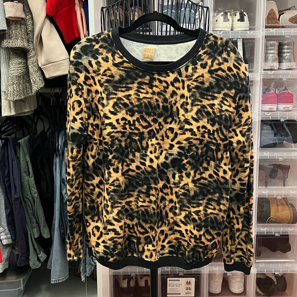Zara animal print sweatshirt